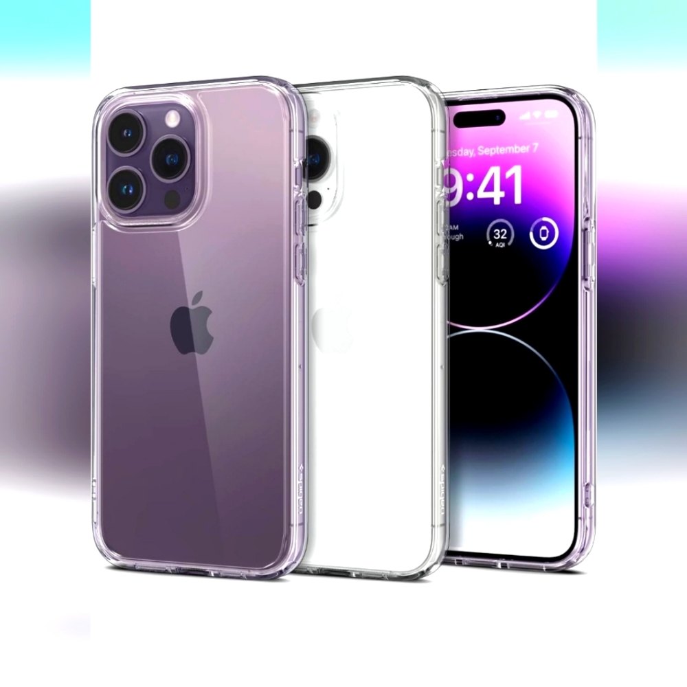 Spigen Iphone 14 Pro Max case- ultra hybrid- clear